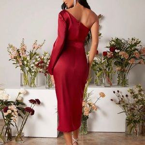 Burgundy formal dress